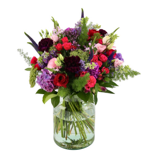 De luksus farvekombinationer i de indbydende blålig farveskala, samt behagelige kontrast nuancer, alle i Den yndige multifarvet blomster.