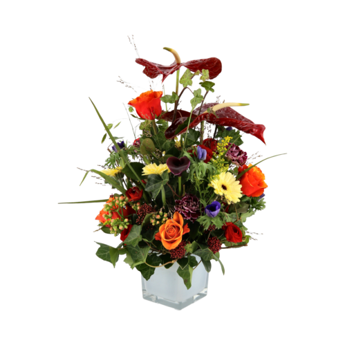 Høj blomsterdekoration