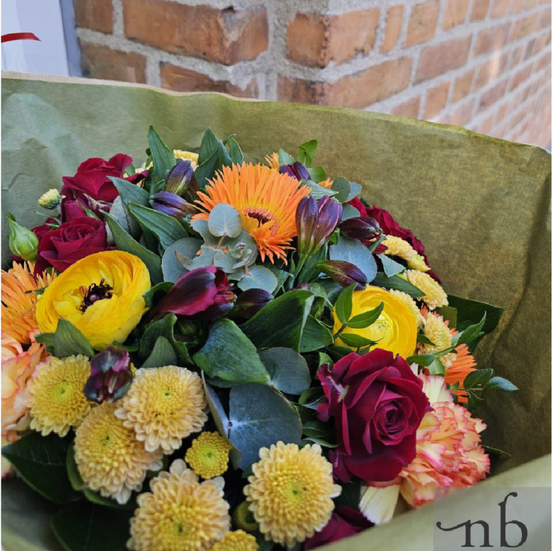 Friske blomster Taastrup (2630) – friskbundet, gaveklar buket fra NetBuket.dk med personlig korttekst og levering til modtagerens adresse.